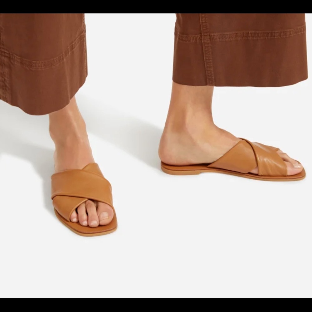 Everlane Day Crossover Sandals (Genuine Leather)